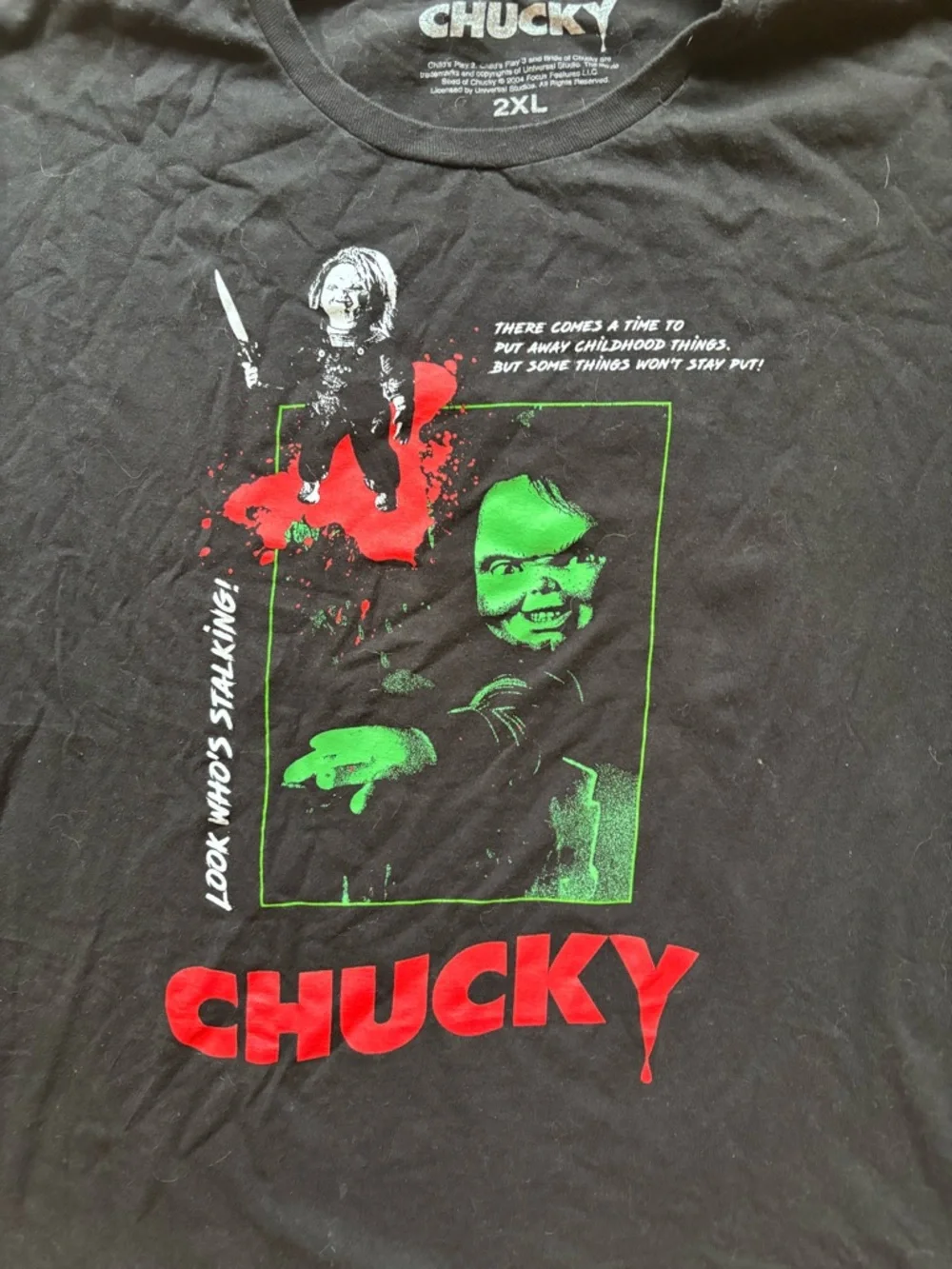 Chucky Child's Play Look Who's Stalking Men’s shirt 2XL Halloween Horror - Picture 3 of 4